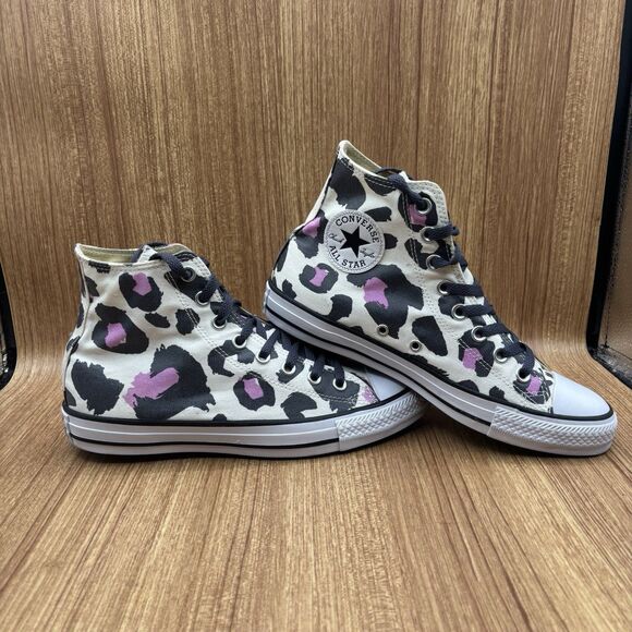 Converse Chuck Taylor All Star Lift High Sneaker Women's 9 Leopard Cheetah Print - Picture 9 of 9